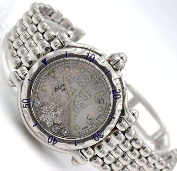 Chopard Happy sport ladies snowflake floating diamonds watch