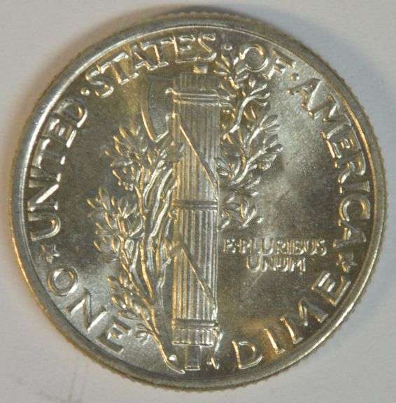 Superb Gem BU 1939-P Mercury Dime. FSB