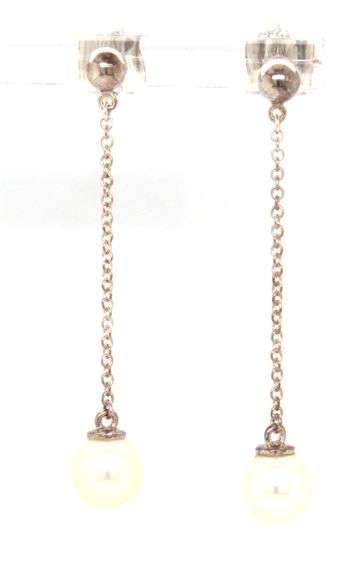 Tiffany & Co Ziegfeld pearl dangle earrings
