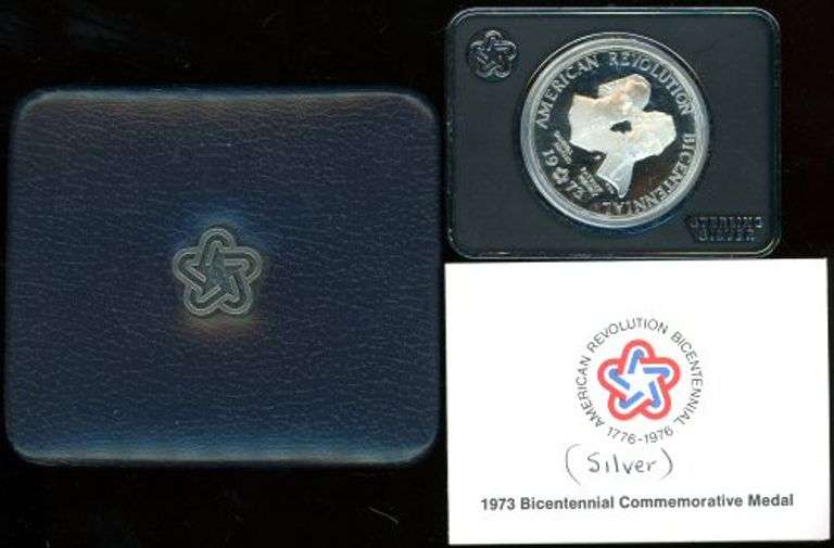 1973 Bicentennial Silver Medal in Box w/CoA