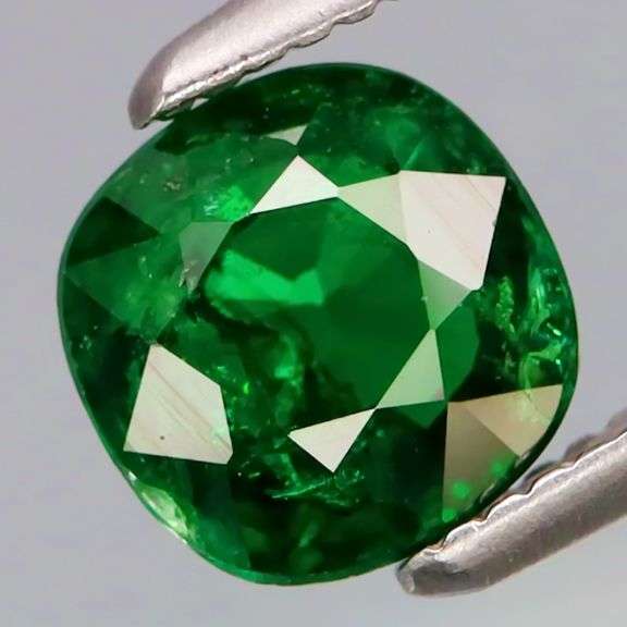 Rare! 1.05ct untreated dark green Tsavorite Garnet!