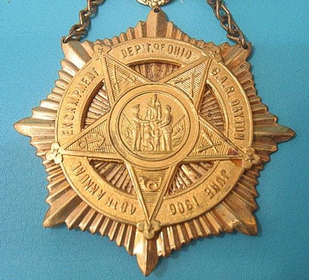 RARE CIVIL WAR GRAND ARMY OF THE OF THE REPUBLIC 1906 DELEGATE ENCAMPMENT MEDAL