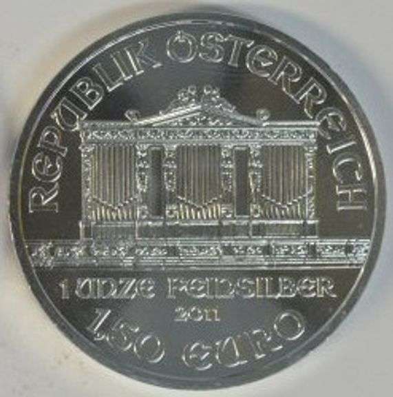 2011 Austria Silver Philharmonic 1 Troy Oz .999 Fine Superb Gem BU Coin