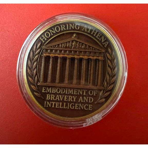 Goddess Athena Greek Mythology Coin