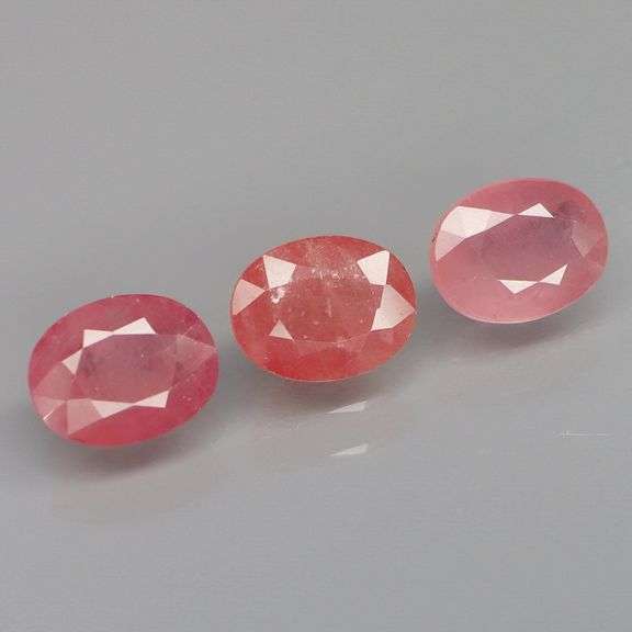 Wow! Look at this set of rose pink Rubies! They weigh 8.48 carats!