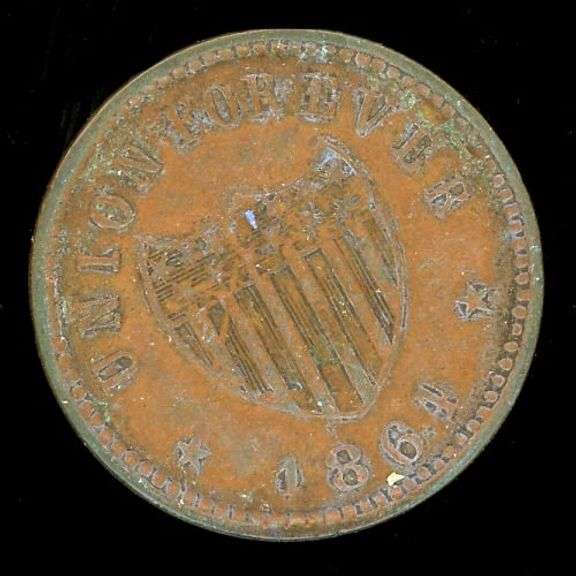 1864 Indian Princess Patriotic Civil War Token