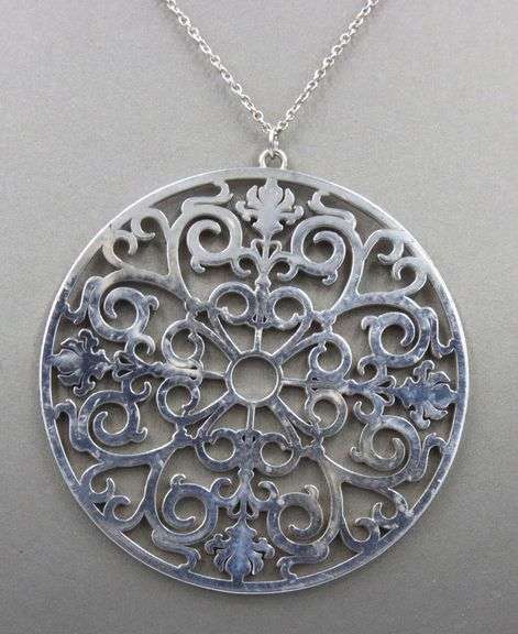 Tiffany & Co Enchant circle pendant on chain
