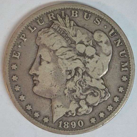 Scarce key date 1890-CC Morgan Silver Dollar in circ