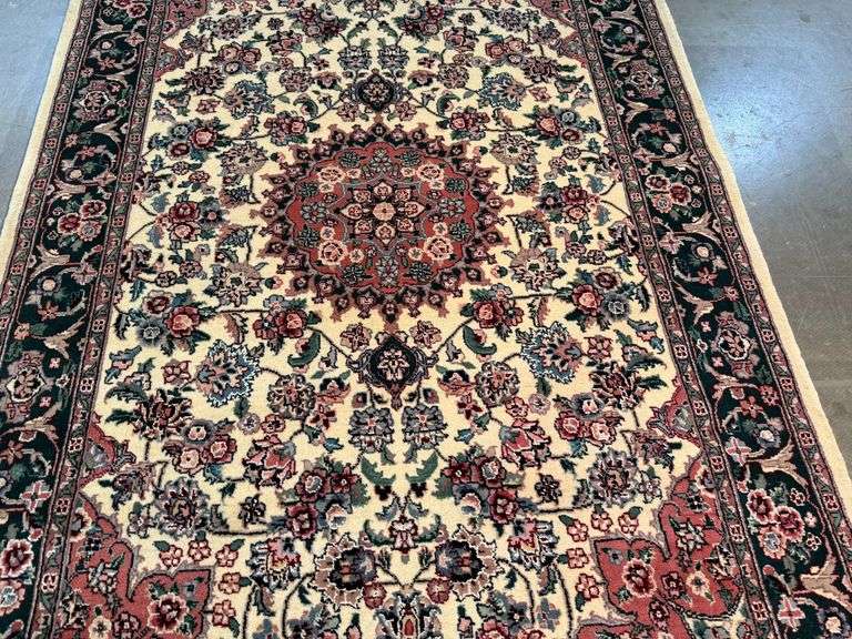 Superb Silk&Wool Tabriz Rug 4x6