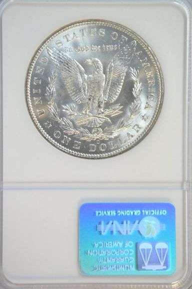 Blazing near Gem BU 1904-O Morgan Silver Dollar. NGC MS64