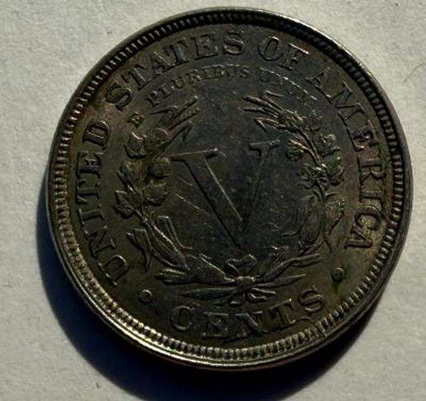 Choice Near Unc 1883 With Cents V Nickel