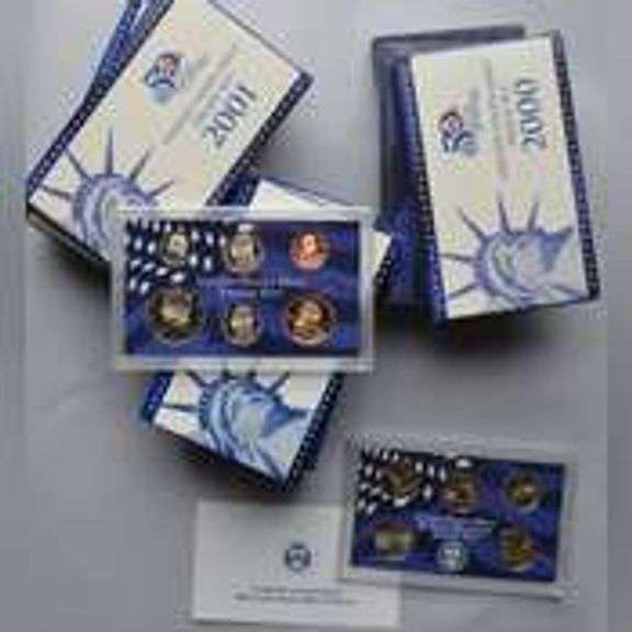1999-2006 US Proof Sets In Issue Boxs