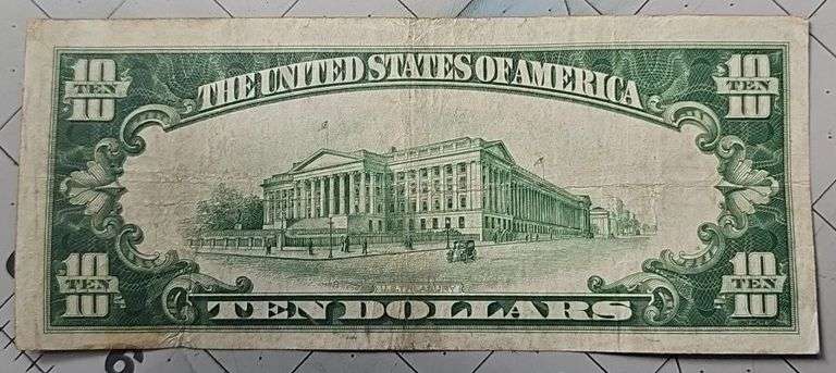 1928 $10 Gold Certificate Fr# 2400 Very Nice Circulated Note U.S. Paper Money