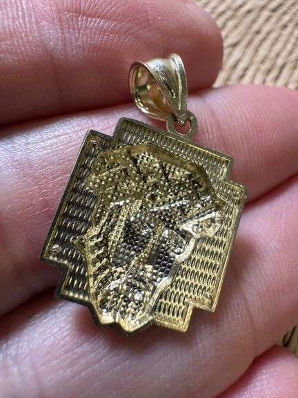 10k Yellow Gold Jesus Pendant