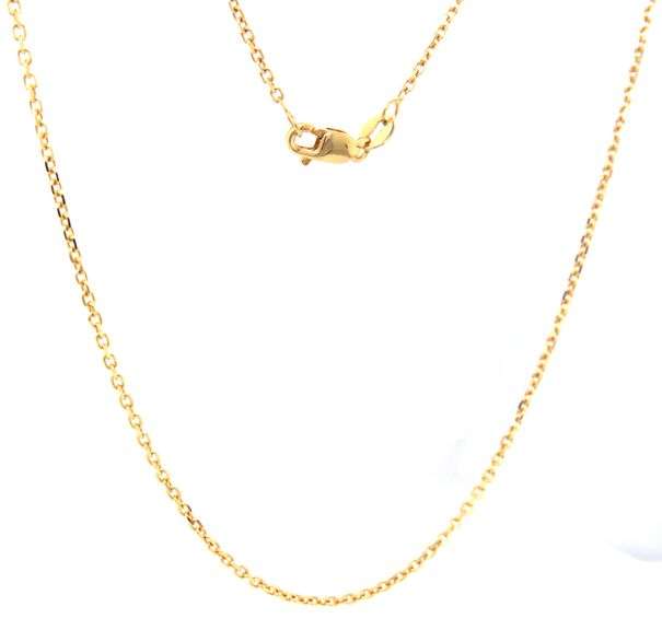 Practical 14K YG Cable Link Necklce