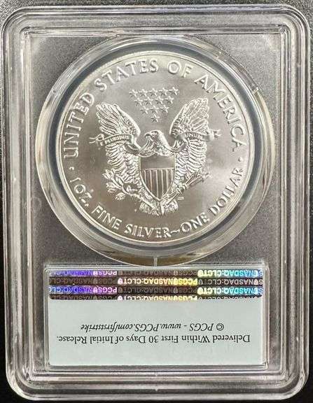 2020 $1 American Silver Eagle PCGS MS70 First Strike Perfect Grade .999 Fine Silver