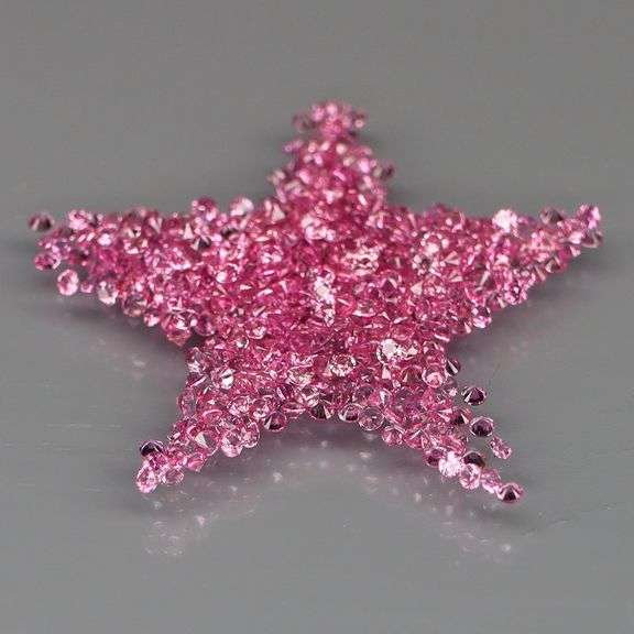 Rare! Heated only! 3.01ct pink Sapphire set