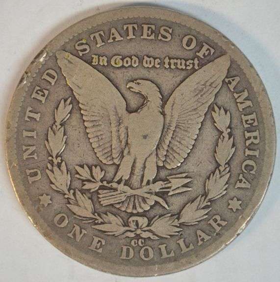 Scarce key date 1890-CC Morgan Silver Dollar in circ