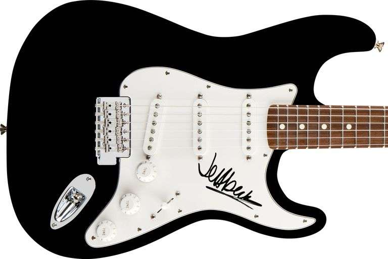 Jeff Beck Autographed Facsimile Signed Guitar