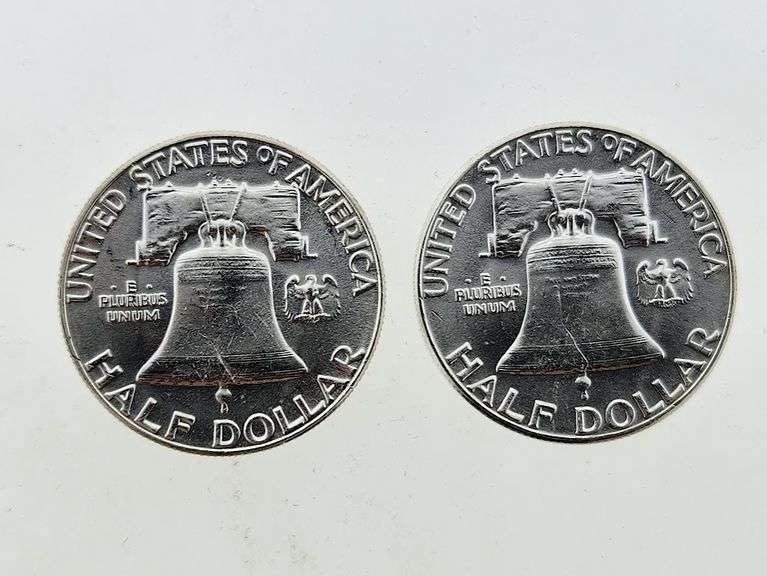(2) 1963 Franklin Half Dollars, UNC