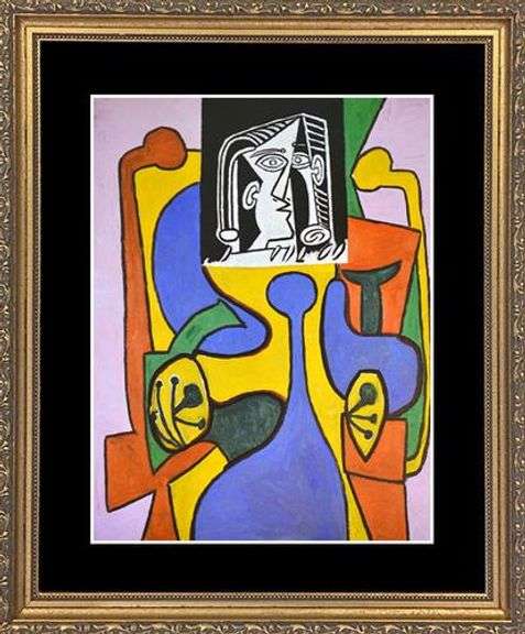 Pablo Picasso, Woman With Head In Black And White