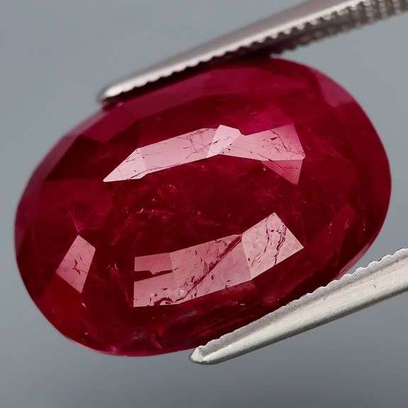 UNTREATED! 15.05ct REAL violet red Winza Ruby!