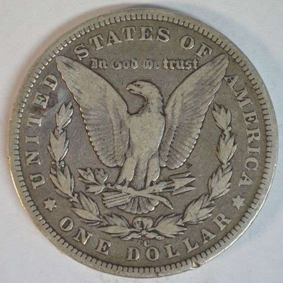 Rare key date 1893-CC Morgan Silver Dollar in nice circ.