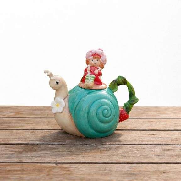 Ceramic Snail Teapot Hand Painted Unique Teapot