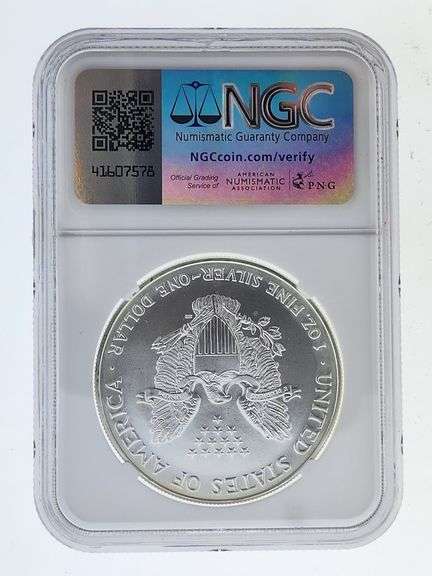 1999 American Silver Eagle, NGC MS69 "Red Book Label"
