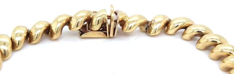 Popular 14K YG San Marco Link Bracelet
