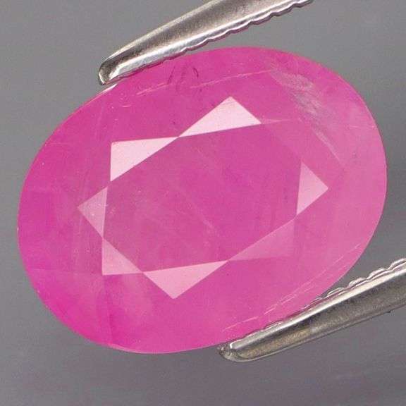 It's pink! Like, really pink! 2.76ct really pink Ruby from Mozambique!