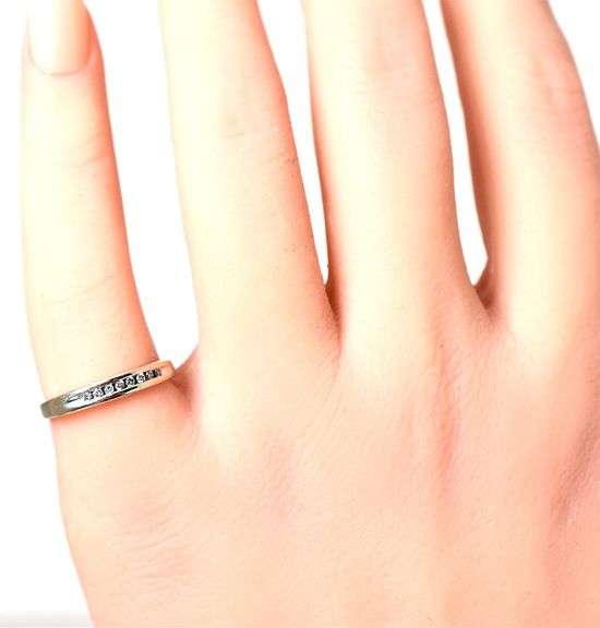 Darling 10K White Gold Diamond Band Ring