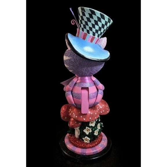 Alice in Wonderland Cat Nutcracker Hand Painted