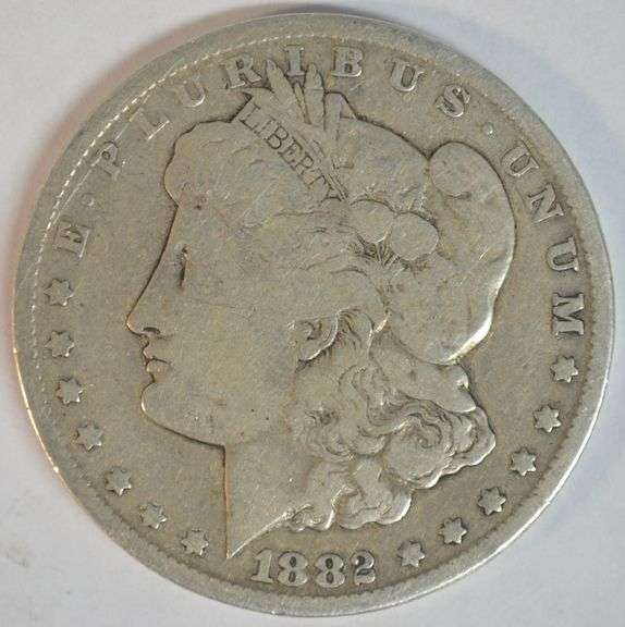 Scarce key date 1882-CC Morgan Silver Dollar
