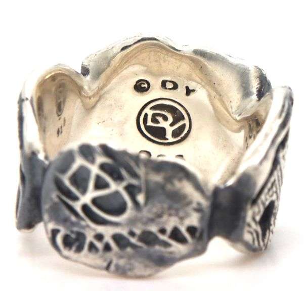 David Yurman Shipwreck signed coin ring