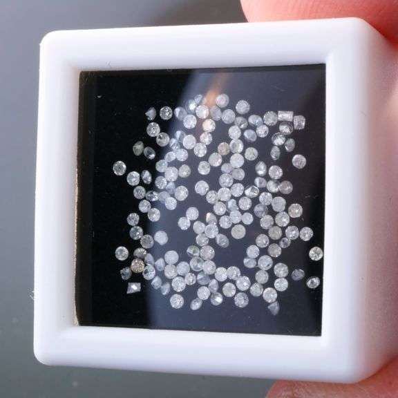 Heavy! .81ct set of REAL round brilliant Diamonds!