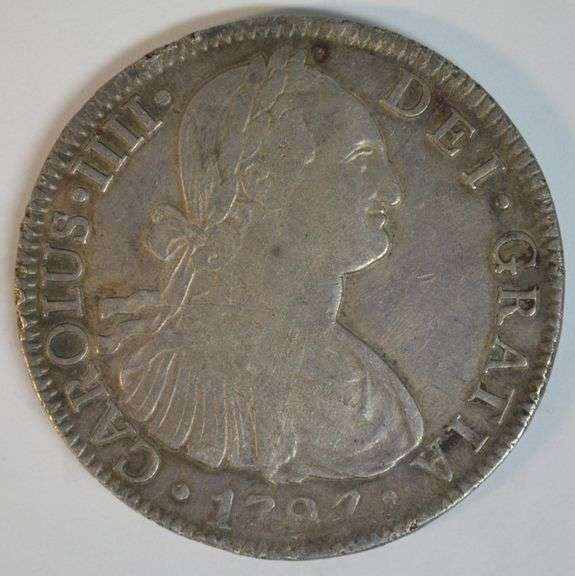 Sharp attractive 1797 Mexico 8 Reales Silver Piece