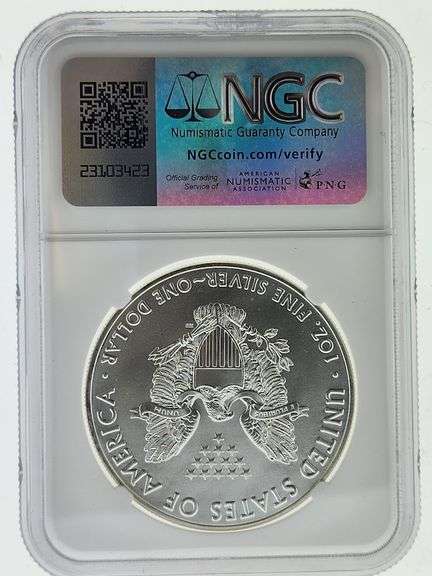 2018 American Silver Eagle, NGC MS69 "Red Book Label"