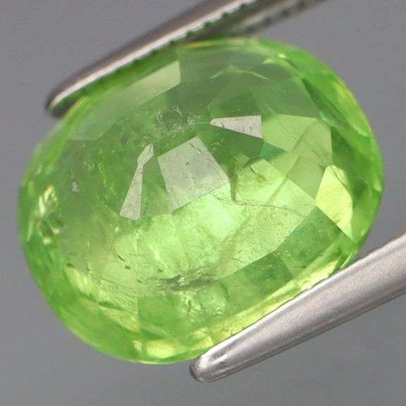 It's a rare 5.79ct Malaya Garnet! And it's GREEN!
