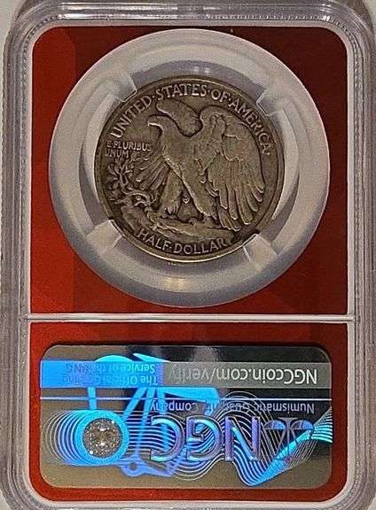 1920-S Walking Liberty Half Dollar in NGC holder VF20 Red Core Semi-Key Date