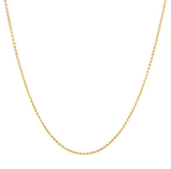 Smooth Feeling 14K YG Foxtail Necklace