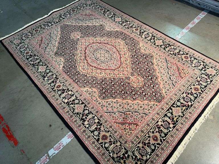 Superb Silk&Wool Tabriz Rug 4x6