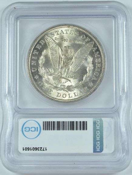 1921 Morgan Silver Dollar ICG MS64 Brilliant Uncirculated, Strong Luster
