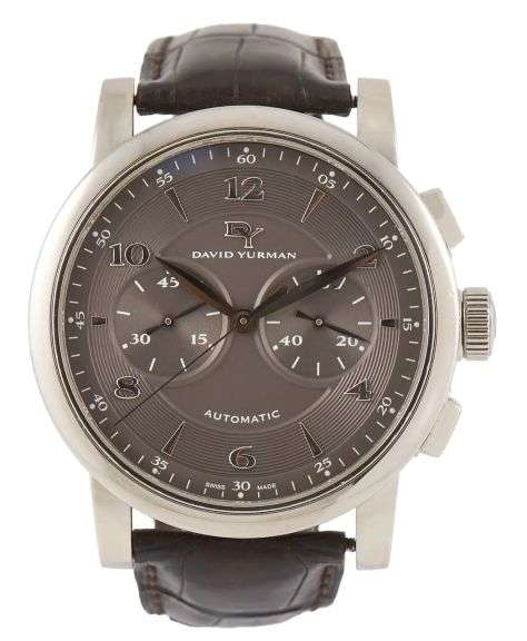 David Yurman Classic T271-C, 46MM, Gray Dial, Stainless Steel Men’s Watch