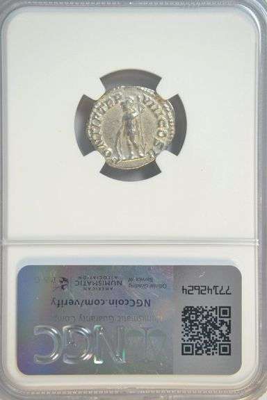 Nice Roman Silver Denarius of Emperor Caracalla, 198-217 AD. NGC Choice VF