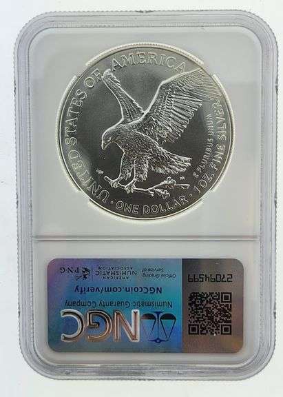 2024 American Silver Eagle, NGC MS69 "Red Book Label"