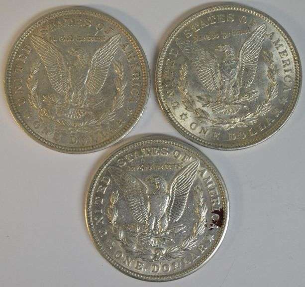 1921 P-D-S Morgan Silver Dollars in nice conditions
