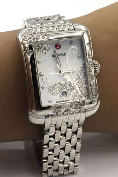 Michele diamond butterfly watch