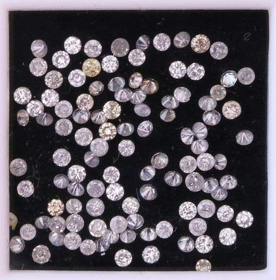 Heavy! 1.26ct set of REAL round brilliant Diamonds!