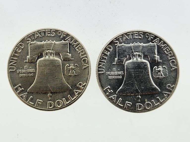 1962 & 1963 Franklin Silver Half Dollars